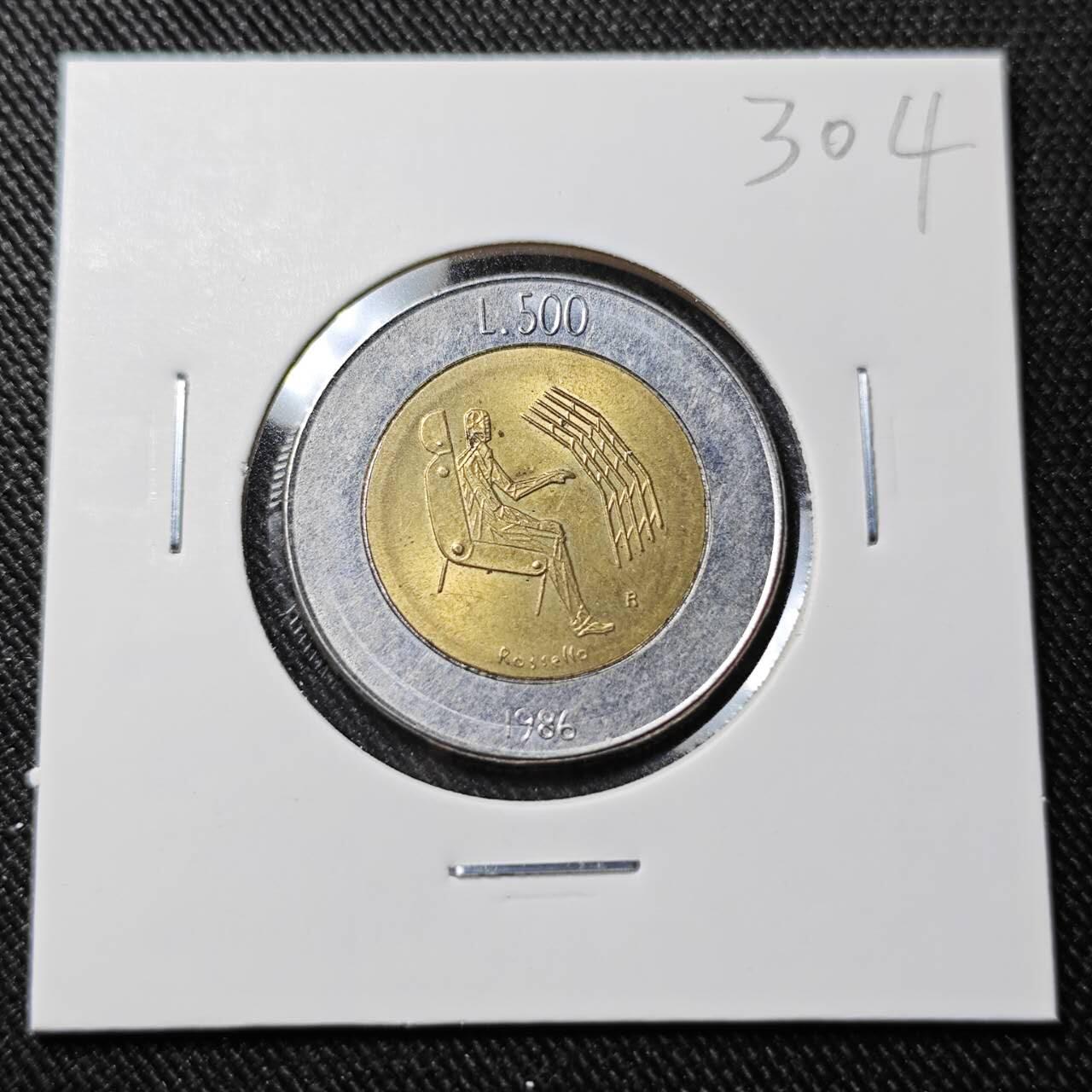 KK钱币收藏小铺   套币 批量/好品散币专场 2月预留时间 周末发货   圣马力诺500里拉双色币