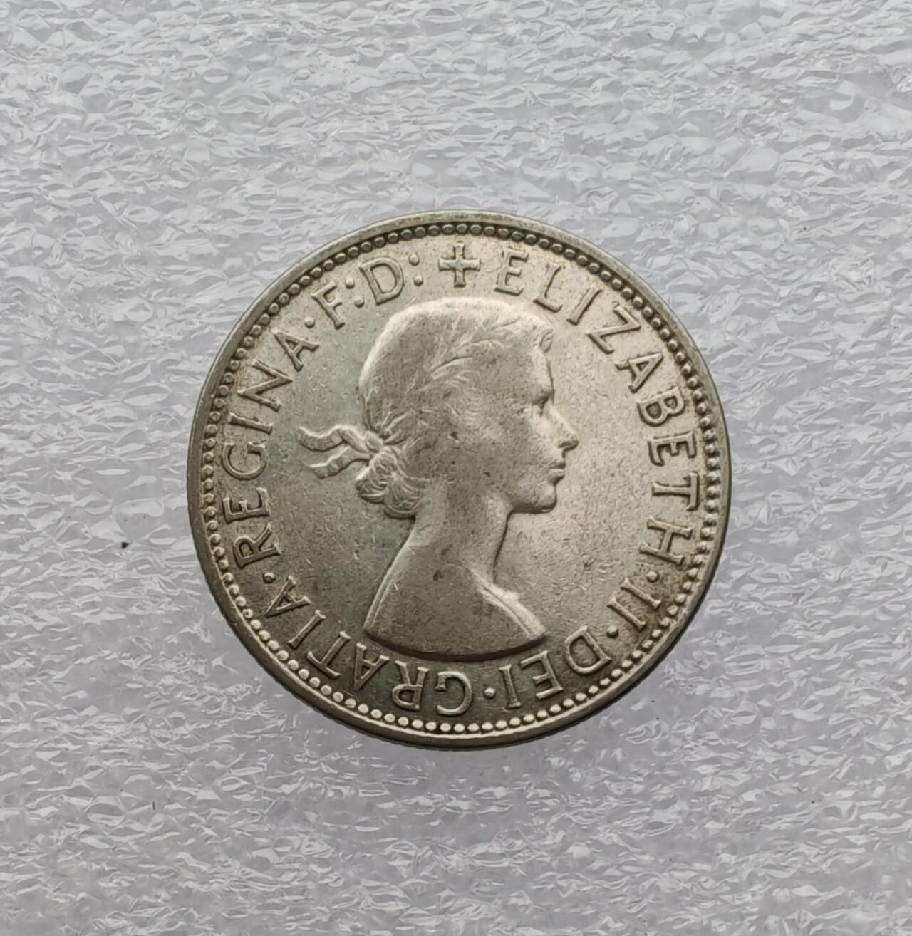 瓶子🏺第231期拍卖会  澳大利亚1959年弗洛林（Florin）银币  50%银