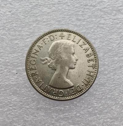 瓶子🏺第231期拍卖会 -  澳大利亚1959年弗洛林（Florin）银币  50%银