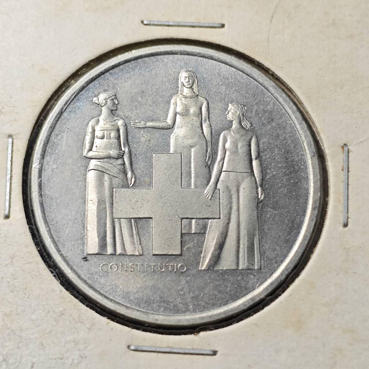 KK钱币收藏小铺   套币 批量/好品散币专场 2月预留时间 周末发货  瑞士5法郎纪念币 好品