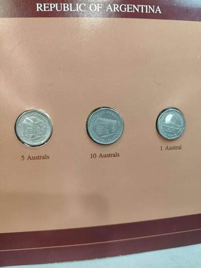 G&W世界散币，银币处理专场（第45场） - 富兰克林-阿根廷3枚套