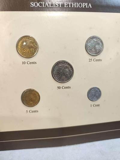 G&W世界散币，银币处理专场（第45场） - 富兰克林-埃塞俄比亚5枚套