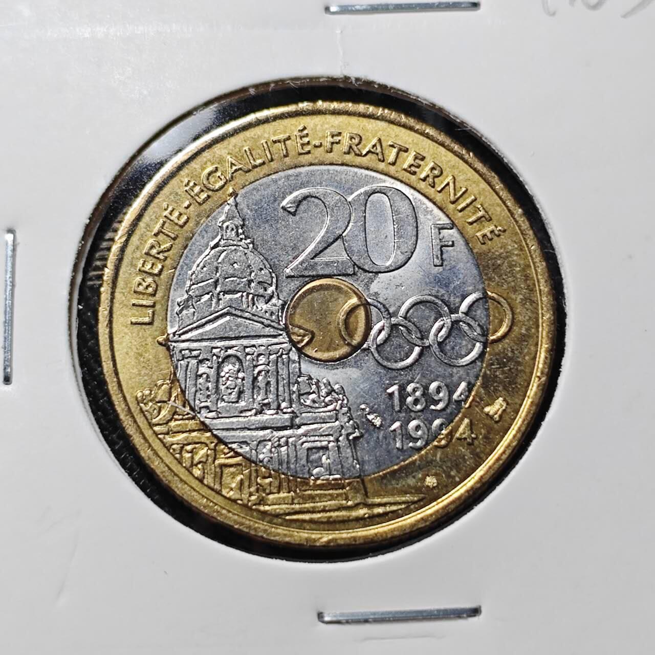 KK钱币收藏小铺   套币 批量/好品散币专场 2月预留时间 周末发货  法国20法郎双色币 好品