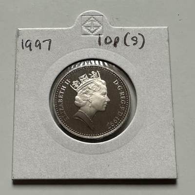 🌹外币初藏🌹🐯2026年第24场  每周二四六晚8️⃣点 接代拍 - 英国1997年10便士 精制币 d