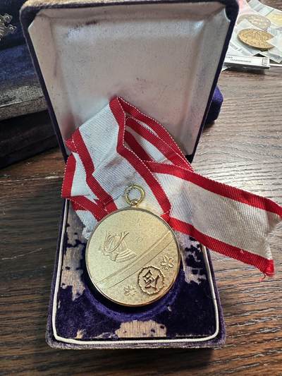 蒂克钱币-第59场 日本企业章 徽章拍卖 - 警视厅机动部队剑道对抗 镀金章 55mm 95g