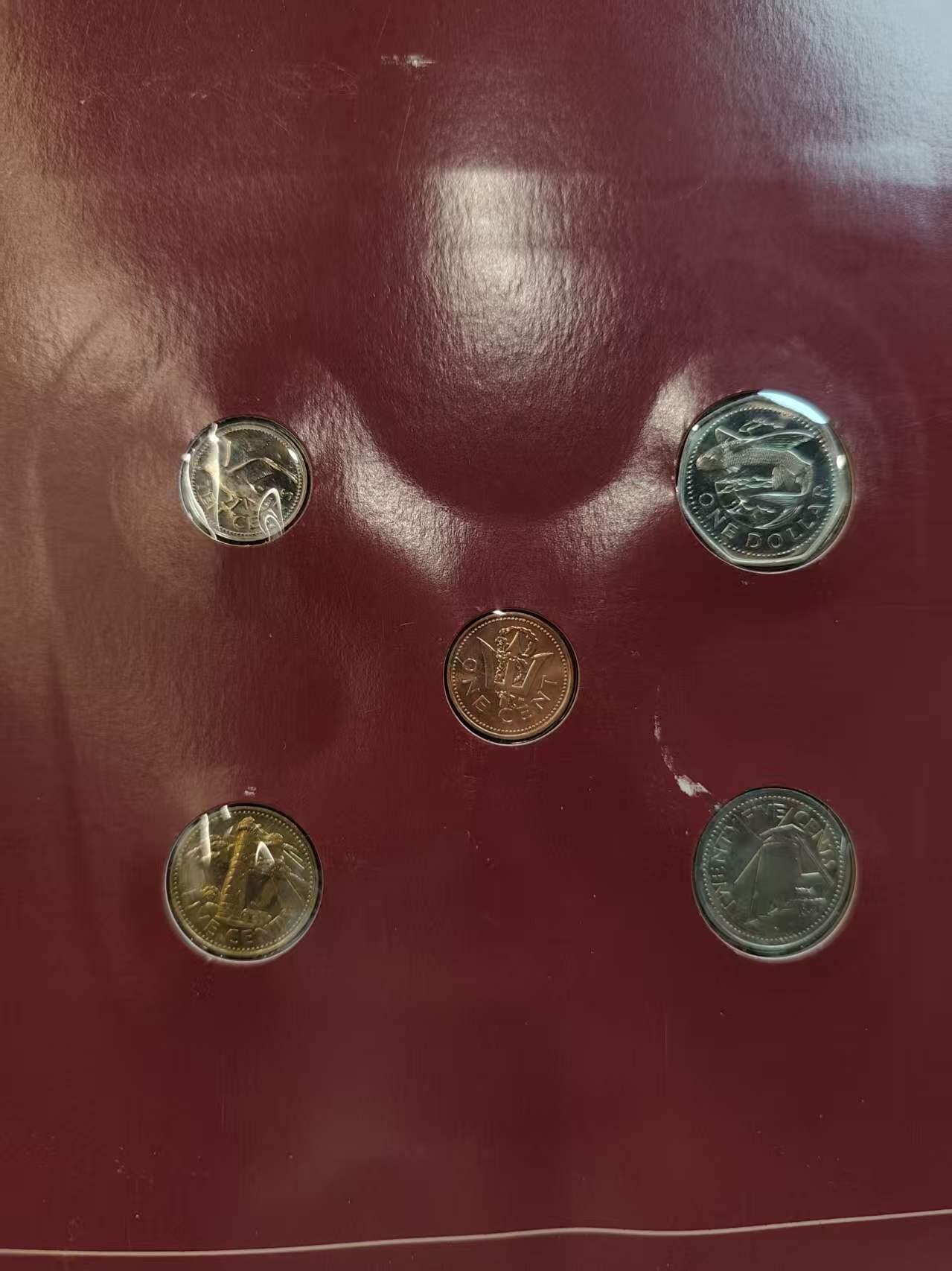 G&W世界散币，银币处理专场（第45场） 富兰克林-巴巴多斯5枚套