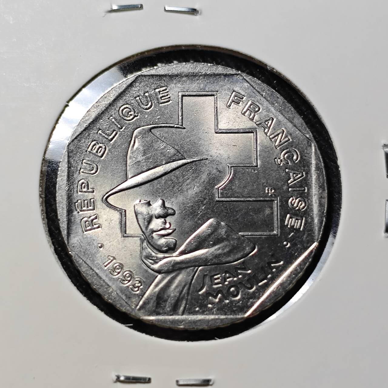 KK钱币收藏小铺   套币 批量/好品散币专场 2月预留时间 周末发货  1993法国2法郎 纪念币 好品