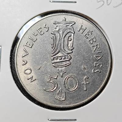 KK钱币收藏小铺   套币 批量/好品散币专场 2月预留时间 周末发货 -  1972法属赫布里底50法郎