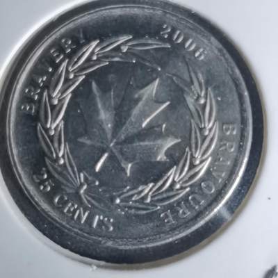 沼泽如烟--第1012场 - 加拿大2006年25分纪念币