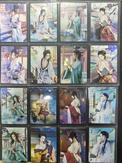 天玑星卡拍第176期《3.5周四截拍》持续收拍收评中 满赠卡需备注 燎原卡牌红颜录1~15弹大全套，金彩彩闪112个人物远景+近景共224张