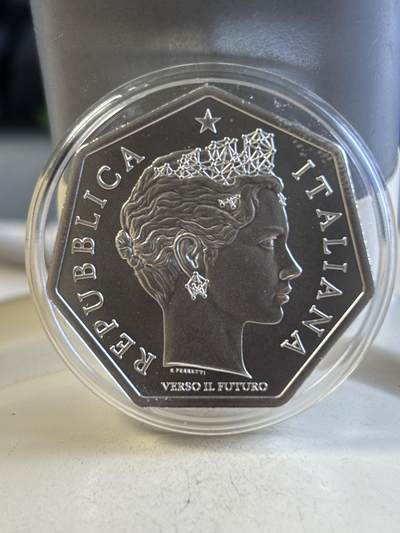 第192期拍卖 - 意大利2024年七国集团G7首脑峰会主宾国女神银币，925银，20.24克，发行4000枚