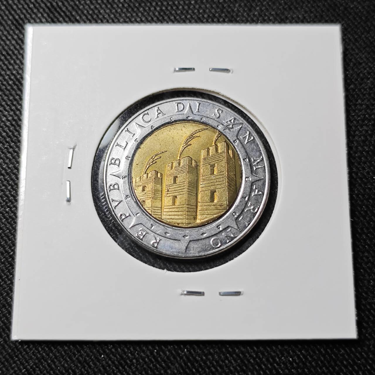 KK钱币收藏小铺   套币 批量/好品散币专场 2月预留时间 周末发货  圣马力诺500里拉双色币