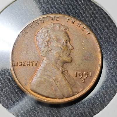 KK钱币收藏小铺   套币 批量/好品散币专场 2月预留时间 周末发货 -  1951美国麦穗一分铜币