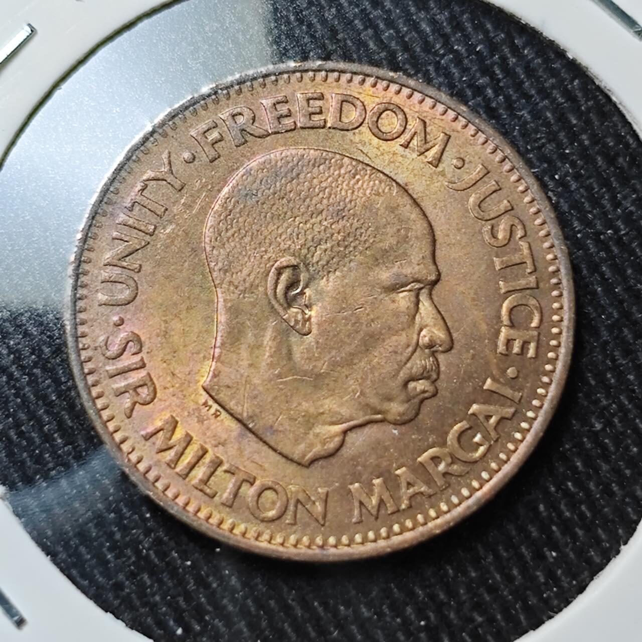 KK钱币收藏小铺   套币 批量/好品散币专场 2月预留时间 周末发货  1964塞拉利昂1/2分铜币 好品