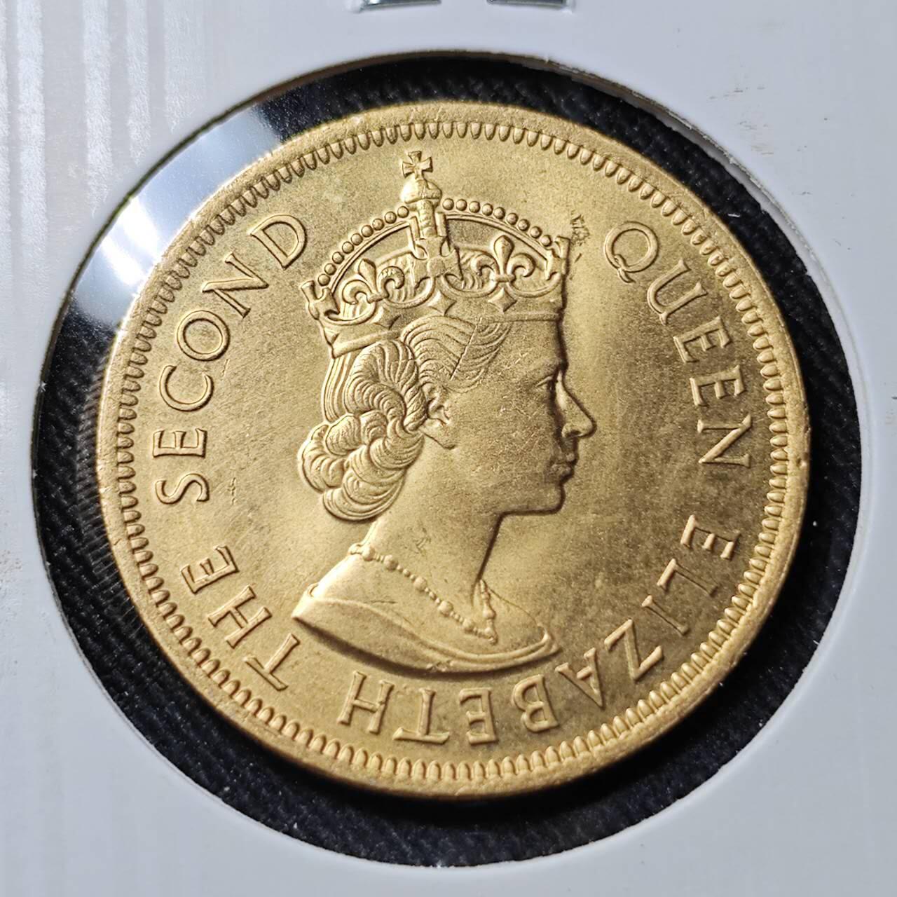 KK钱币收藏小铺   套币 批量/好品散币专场 2月预留时间 周末发货  1974香港高冠大一元 镀金 拆卷品镀金!