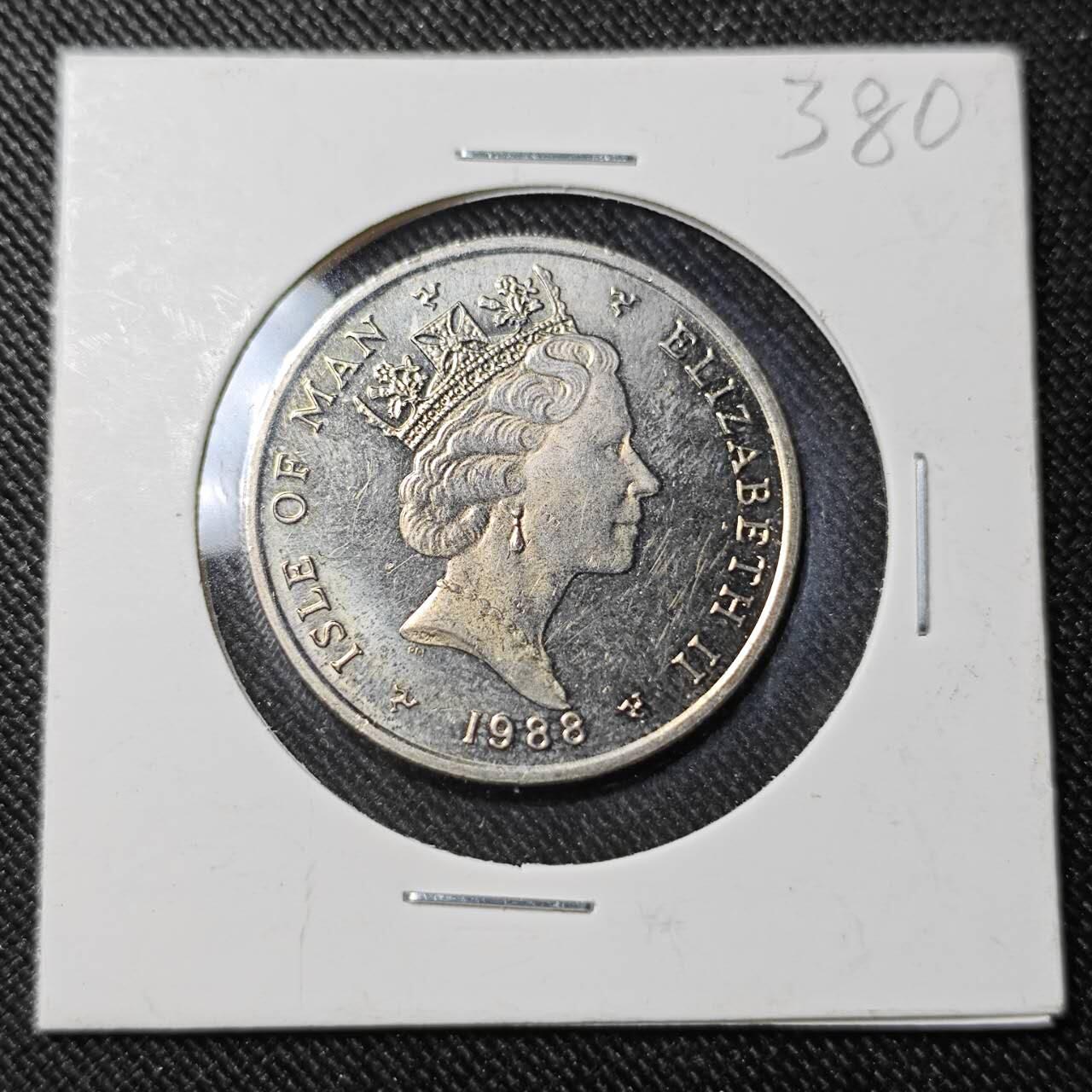 KK钱币收藏小铺   套币 批量/好品散币专场 2月预留时间 周末发货  1988马恩岛10便士