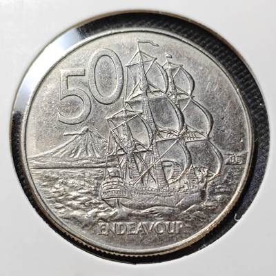 KK钱币收藏小铺   第401期 2月预留时间 周末发货 -  1988新西兰50分