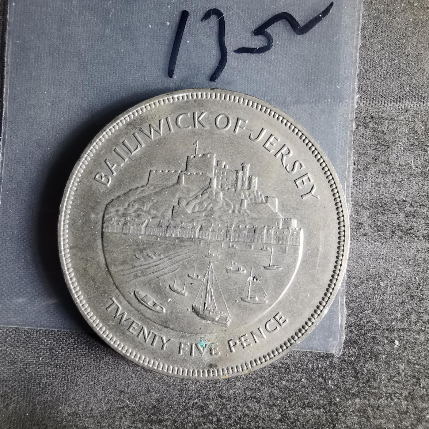 沼泽如烟--第1013场 泽西1977年25便士纪念币