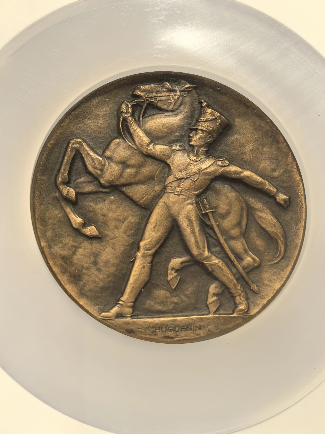 博洋堂世界钱币拍卖第163期（全场包邮） NGC MS64BN 瑞士1933年瑞士军官协会成立100周年纪念大铜章