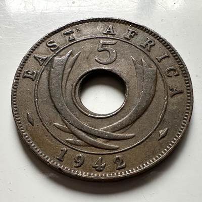 🌹外币初藏🌹🐯2026年第24场  每周二四六晚8️⃣点 接代拍 - 英属东非1942年五分