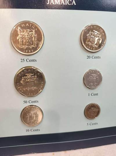 G&W世界散币，银币处理专场（第45场） - 富兰克林-牙买加6枚套