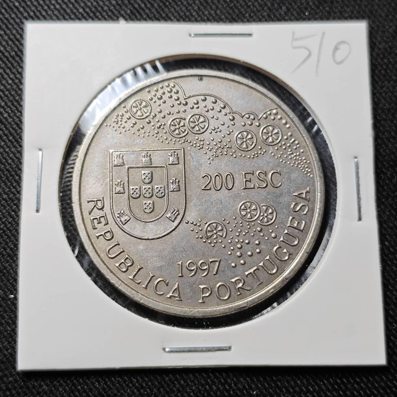 KK钱币收藏小铺   套币 批量/好品散币专场 2月预留时间 周末发货  葡萄牙200埃斯库多纪念币 克朗形纪念币