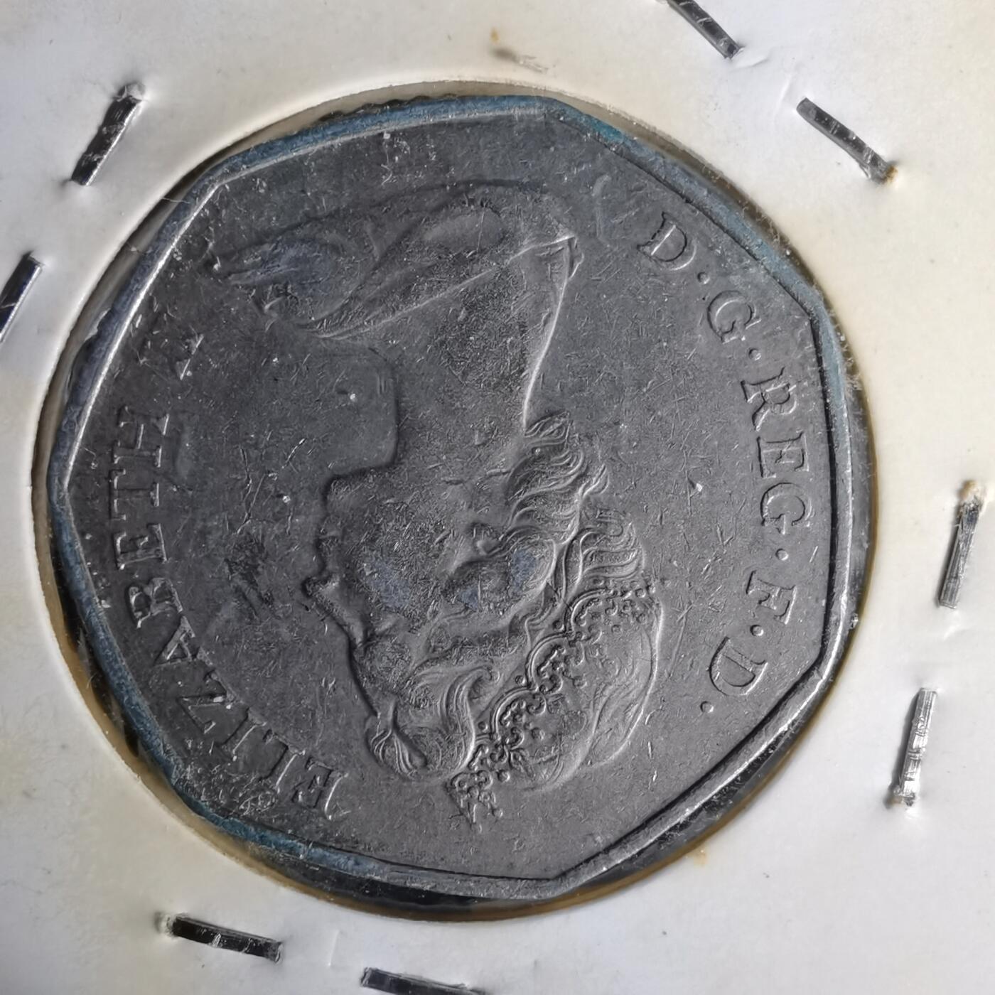 沼泽如烟--第1012场 英国1973年50便士纪念币