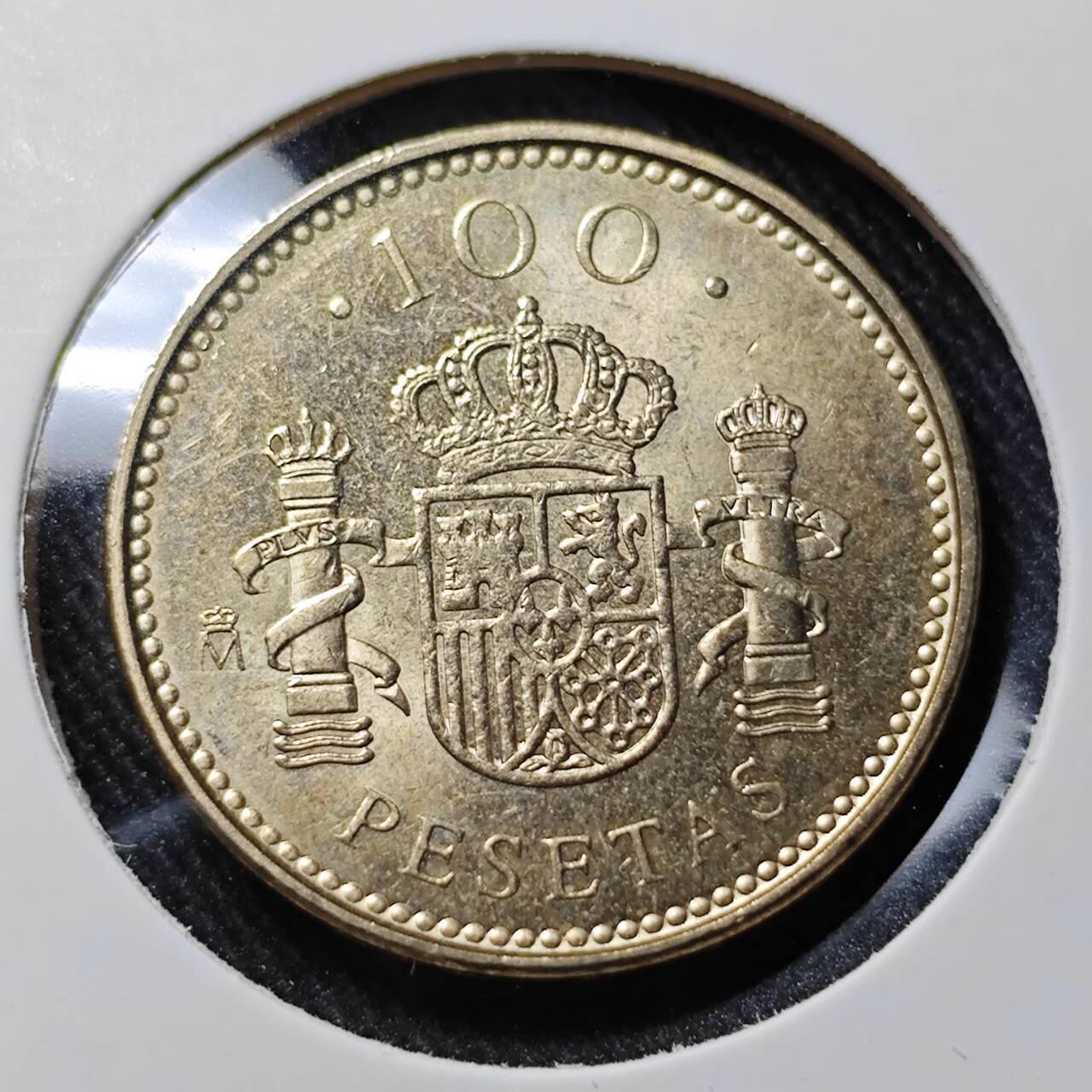 KK钱币收藏小铺   套币 批量/好品散币专场 2月预留时间 周末发货  2000西班牙100比塞塔 数字100 好品