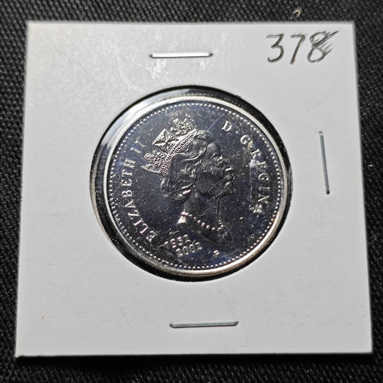 KK钱币收藏小铺   套币 批量/好品散币专场 2月预留时间 周末发货  2002加拿大50分精制币 纪念币