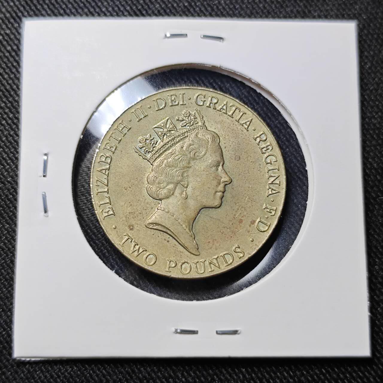 KK钱币收藏小铺   套币 批量/好品散币专场 2月预留时间 周末发货  1996英国2镑纪念币