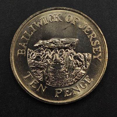 【淘币小摊】实时拍第八百七十六拍   散币场    每周一统一发货 - 泽西岛1984年飞来石10便士镍币