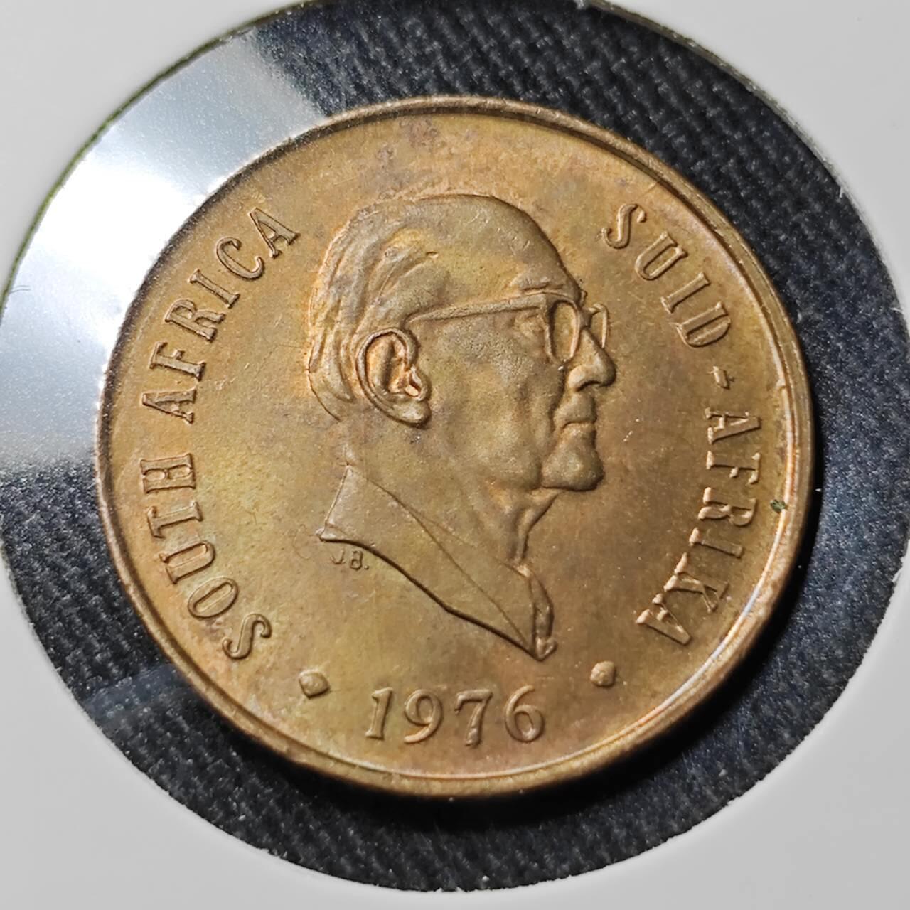 KK钱币收藏小铺   套币 批量/好品散币专场 2月预留时间 周末发货  1976南非2分铜币