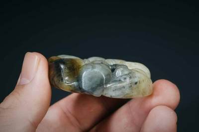 上海都达杂项专场四十八【全场包邮】  古玉多子多福挂件92-42