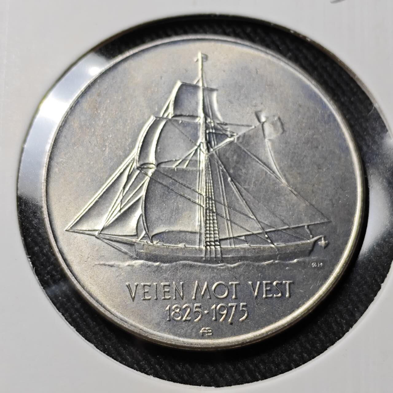 KK钱币收藏小铺   套币 批量/好品散币专场 2月预留时间 周末发货  1975挪威5克朗纪念币