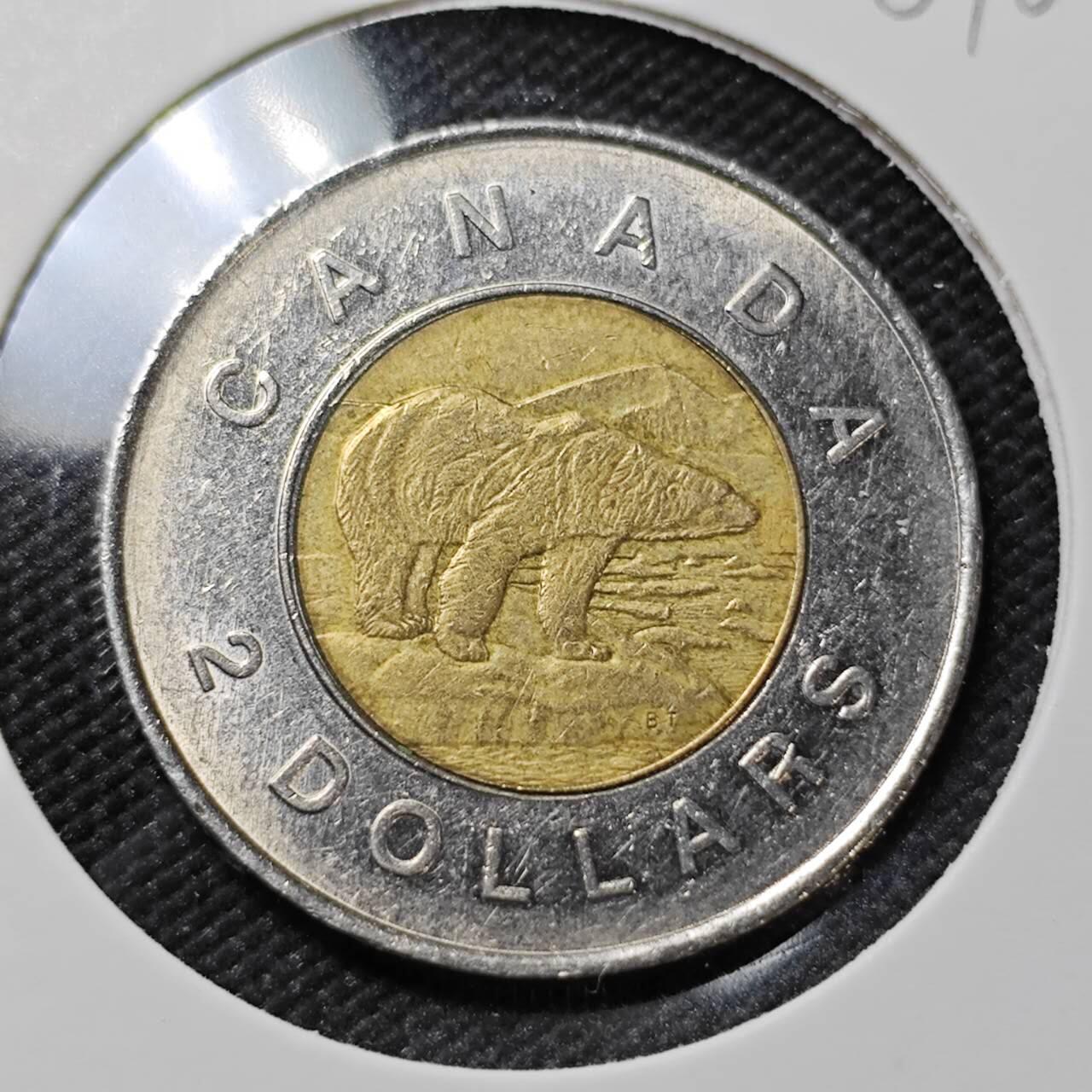 KK钱币收藏小铺   第401期 2月预留时间 周末发货 加拿大2元 