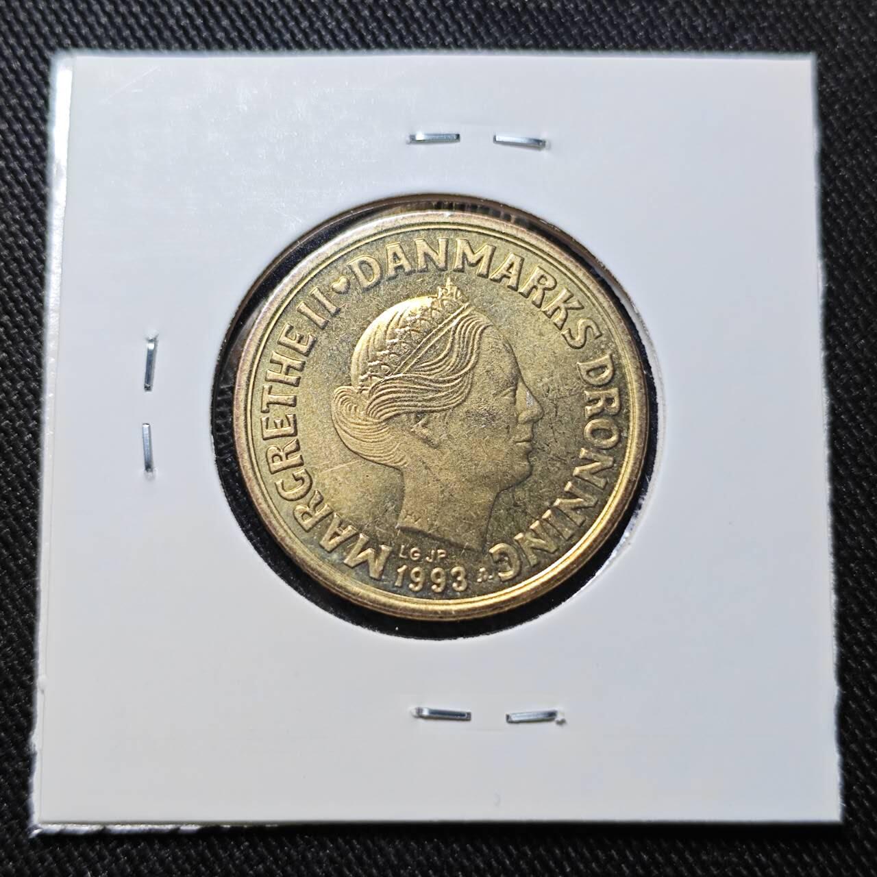 KK钱币收藏小铺   套币 批量/好品散币专场 2月预留时间 周末发货  1993丹麦20克朗 好品