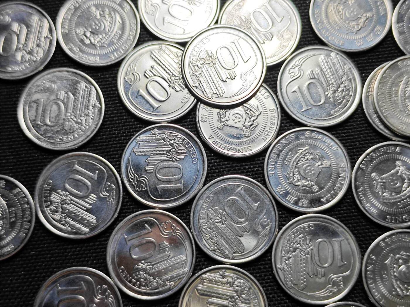 KK钱币收藏小铺   套币 批量/好品散币专场 2月预留时间 周末发货  新加坡20分一组85枚 面值17新加坡元