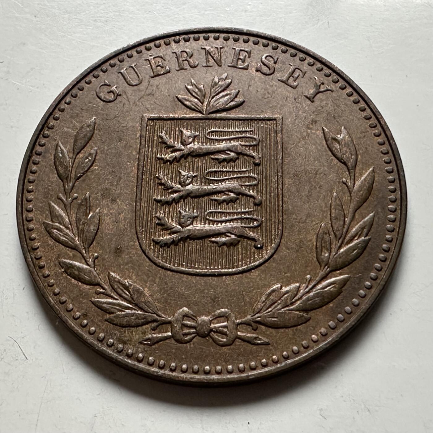 🌹外币初藏🌹🐯2026年第24场  每周二四六晚8️⃣点 接代拍 根西岛1945年8道布 b