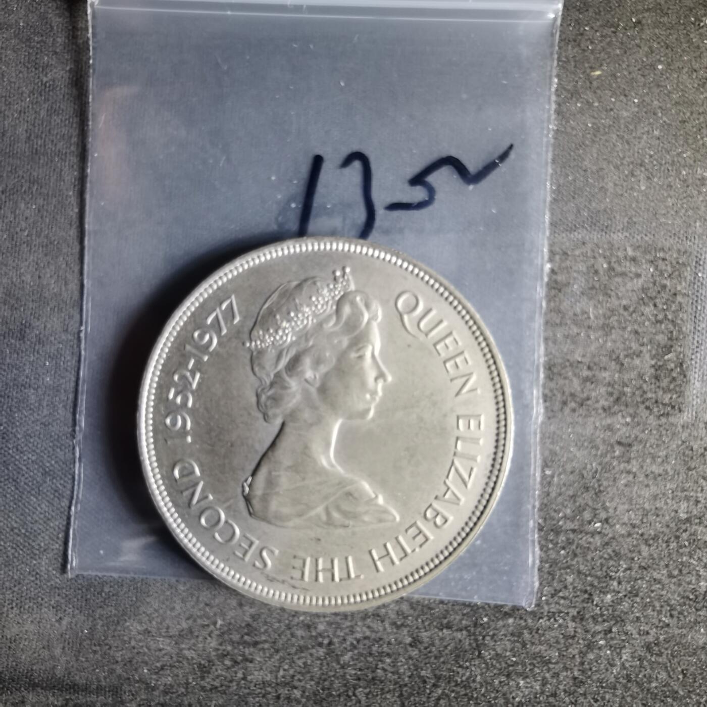 沼泽如烟--第1013场 泽西1977年25便士纪念币