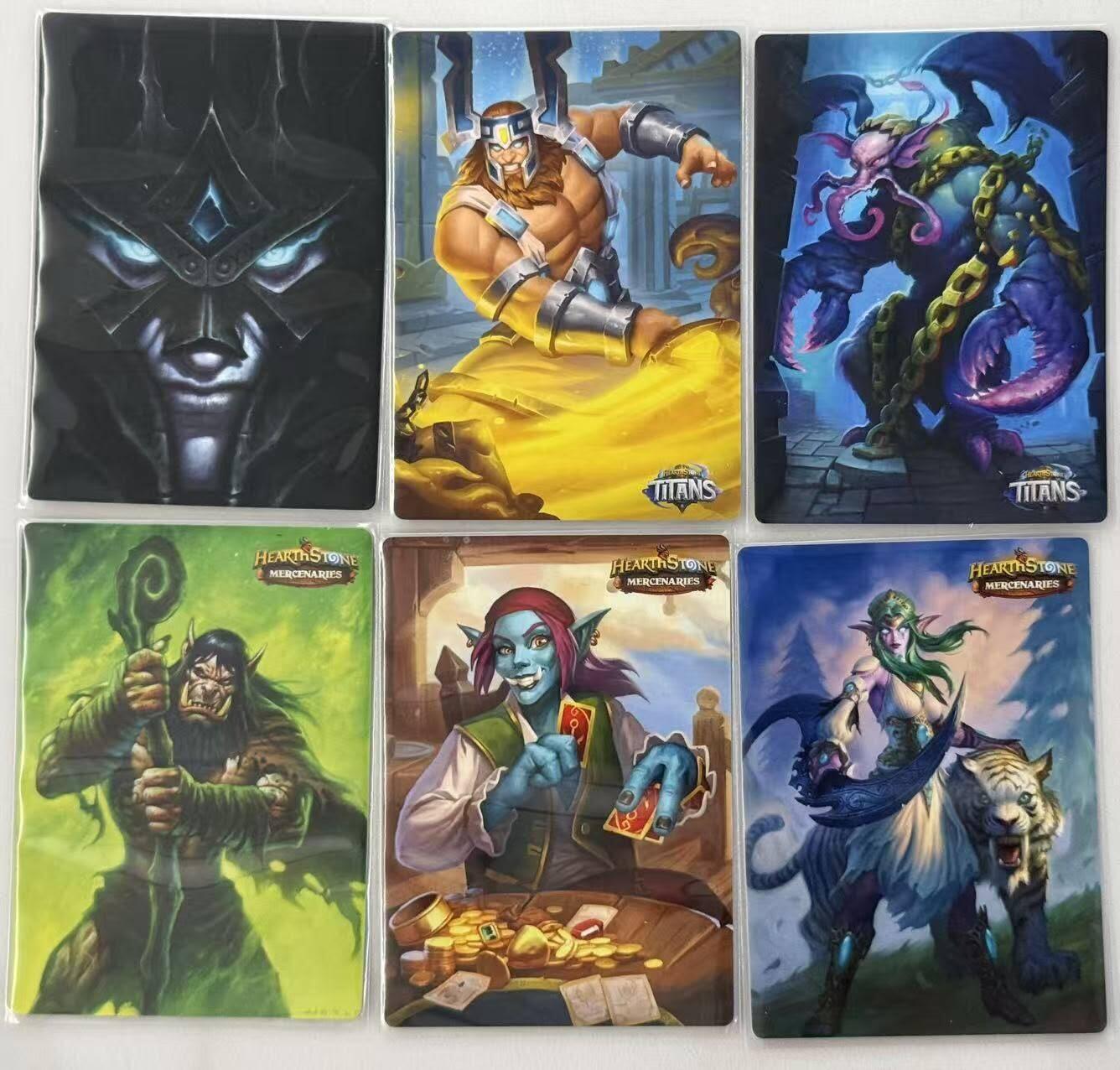 满赠PR！！龙虎卡牌-七七场（满200元包邮，无佣金，每周六结拍，欢迎送拍） 粗闪6张 谭二盲包 暴雪嘉年华炉石系列第二弹 一套（巫妖王、阿格拉吗、禁锢恐魔、古尔丹、钩牙船长、泰兰德）