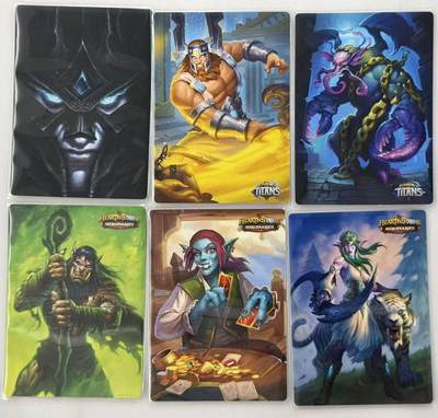 满赠PR！！龙虎卡牌-七七场（满200元包邮，无佣金，每周六结拍，欢迎送拍） 粗闪6张 谭二盲包 暴雪嘉年华炉石系列第二弹 一套（巫妖王、阿格拉吗、禁锢恐魔、古尔丹、钩牙船长、泰兰德）