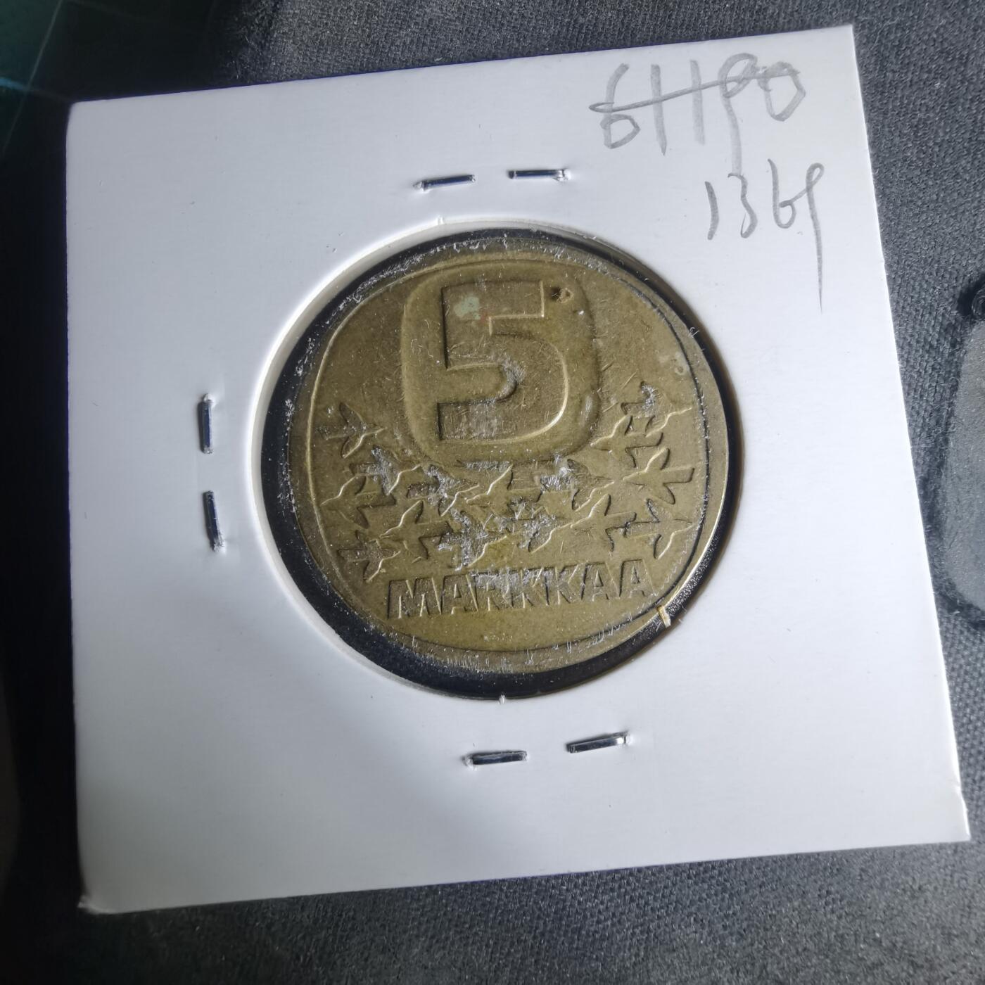 沼泽如烟--第1013场 芬兰1983年5马克