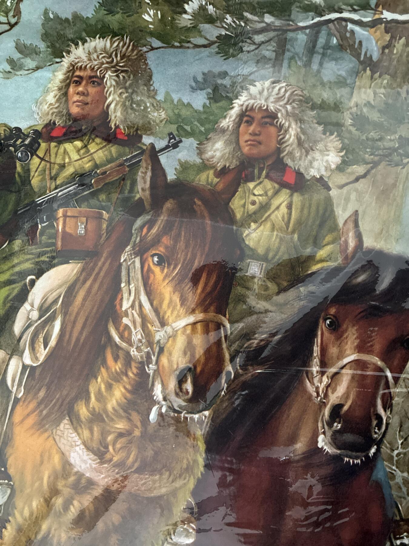 情怀旧藏儿时记忆经典收藏交流拍卖会 风雪铁骑宣传画年画