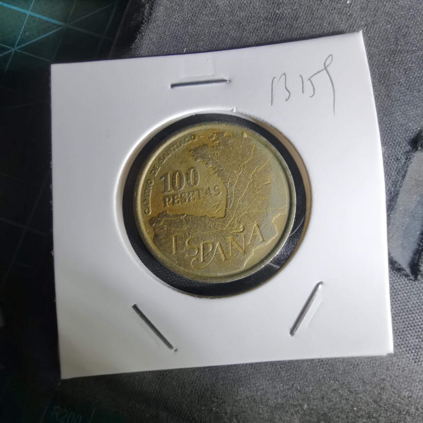 沼泽如烟--第1012场 西班牙100比塞塔纪念币