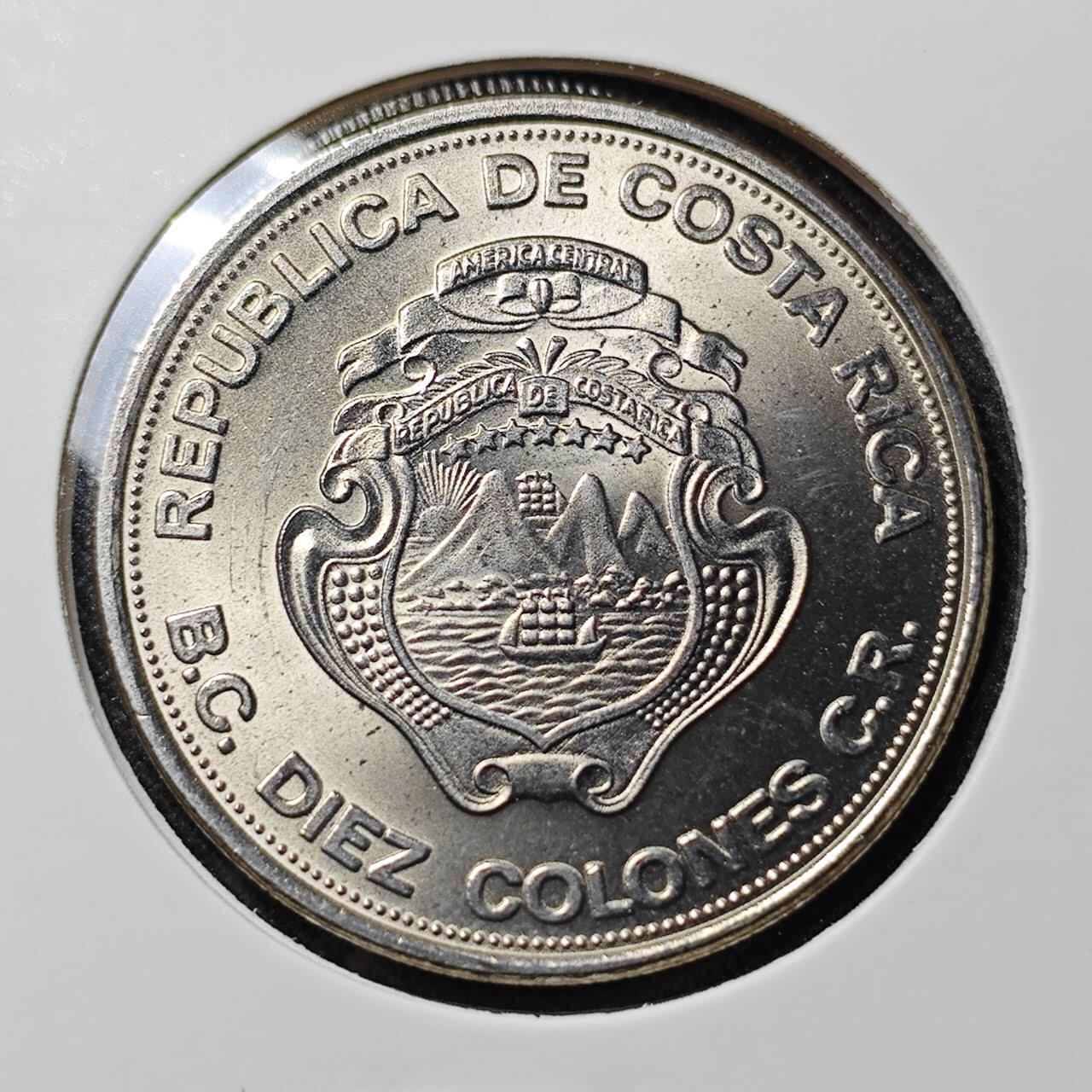 KK钱币收藏小铺   套币 批量/好品散币专场 2月预留时间 周末发货  哥斯达黎加1975年中央银行成立25周年纪念币 好品