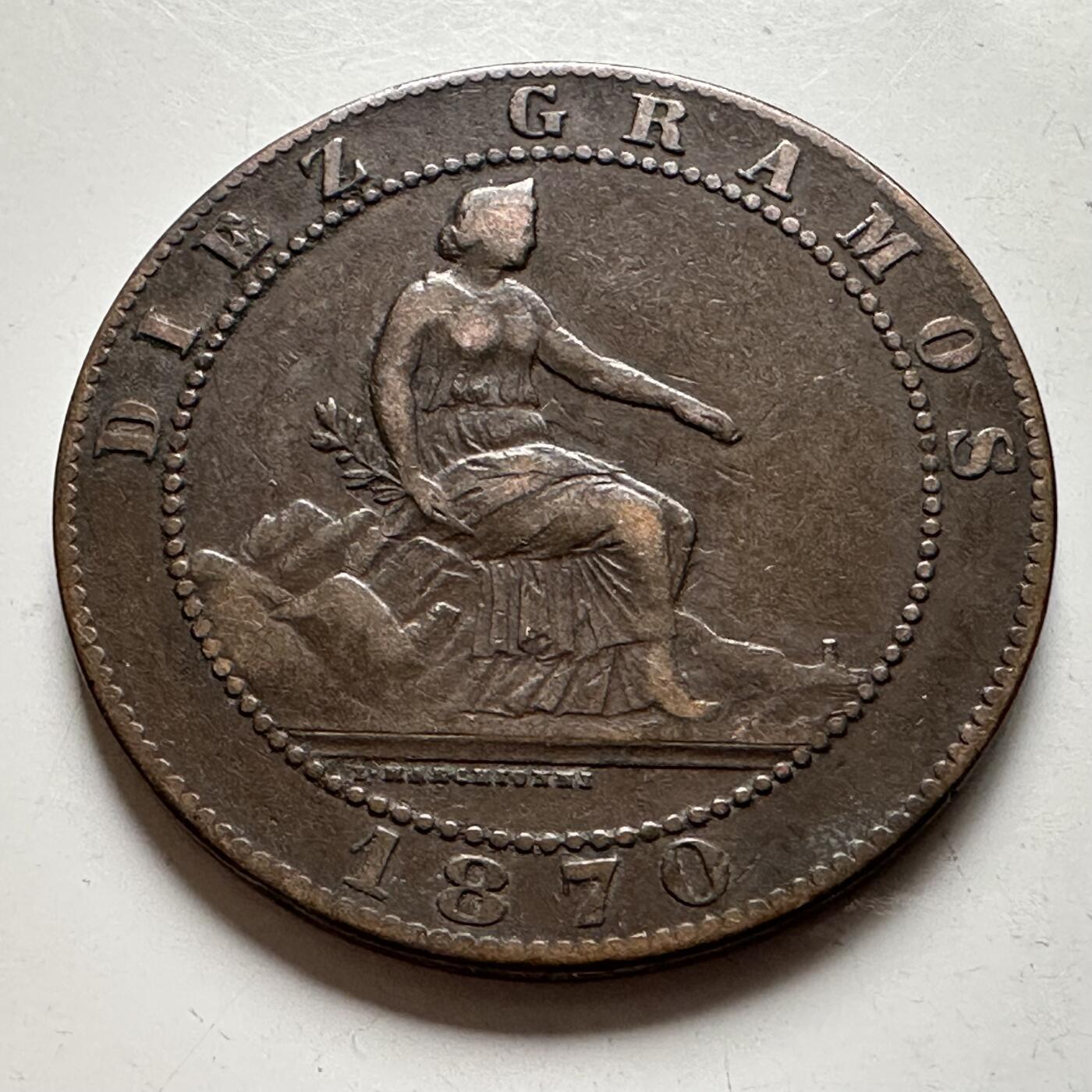 🌹外币初藏🌹🐯2026年第24场  每周二四六晚8️⃣点 接代拍 西班牙1870年十分