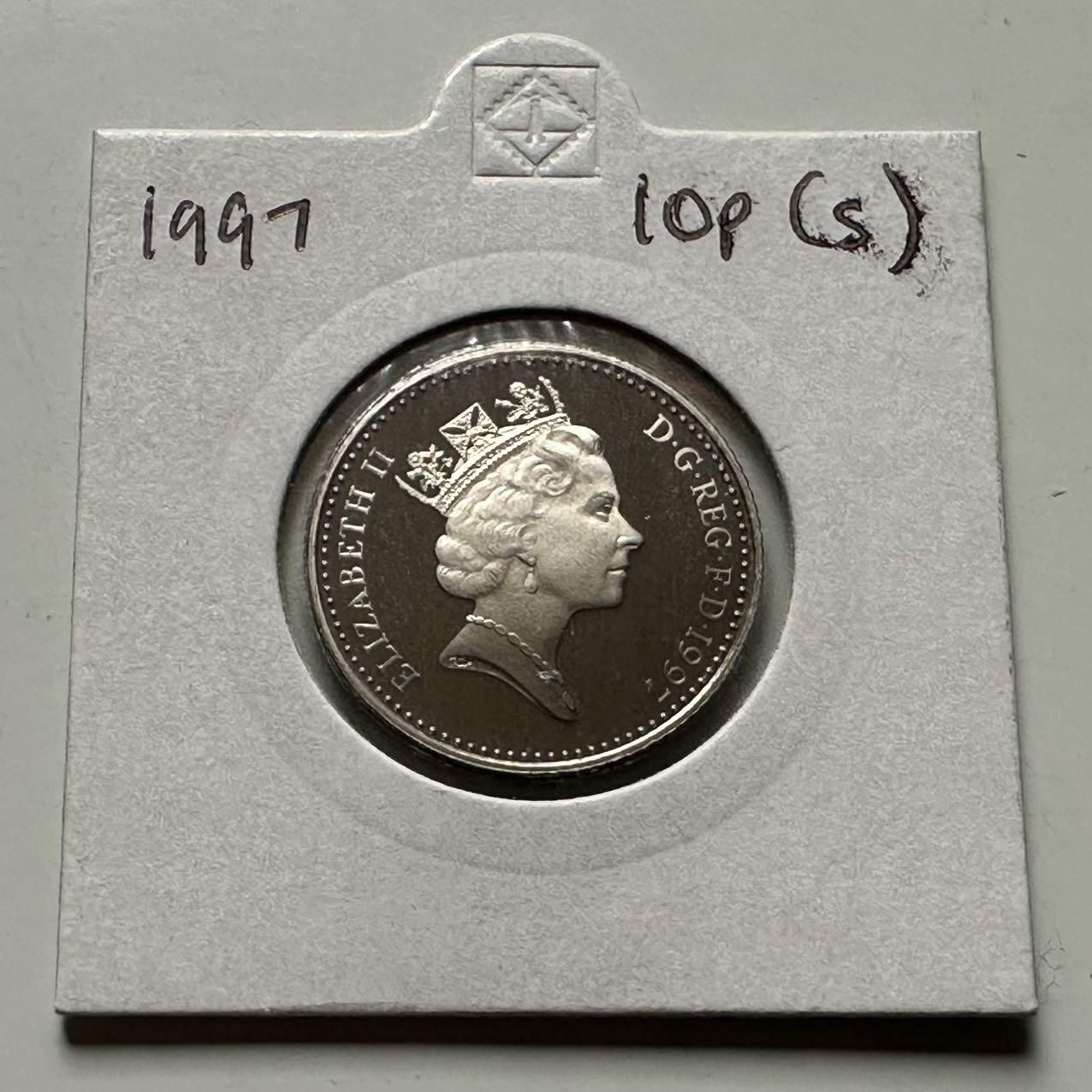 🌹外币初藏🌹🐯2026年第24场  每周二四六晚8️⃣点 接代拍 英国1997年10便士 精制币 a