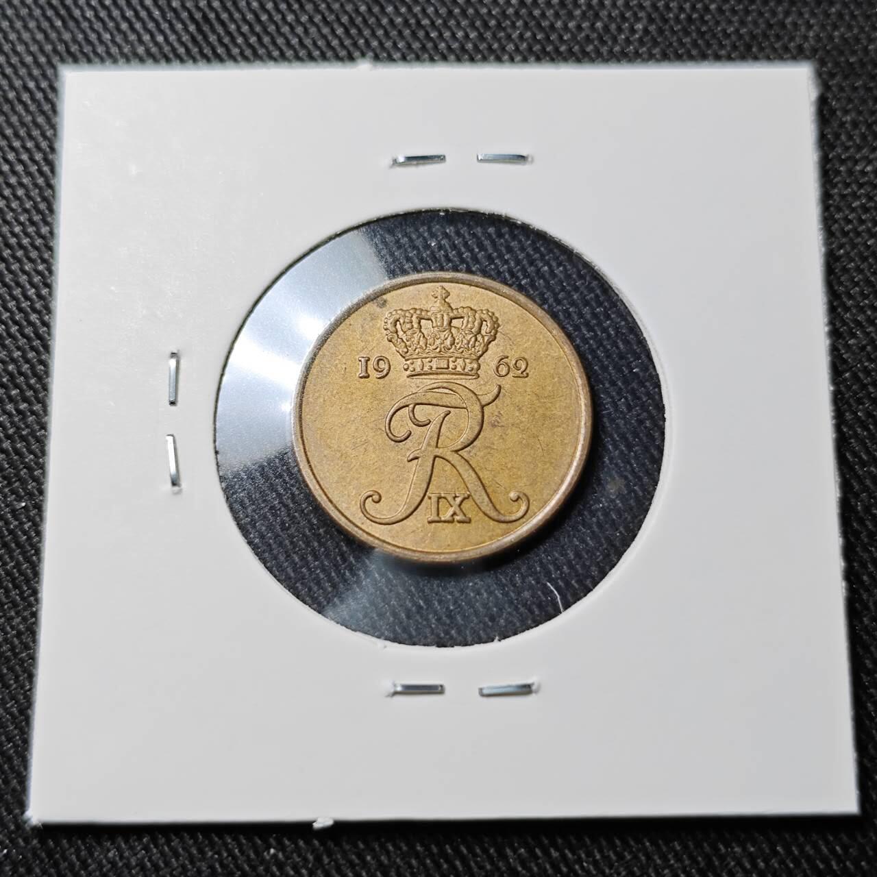 KK钱币收藏小铺   套币 批量/好品散币专场 2月预留时间 周末发货  1962丹麦2欧尔铜币 不多见