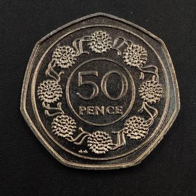 【淘币小摊】实时拍第八百七十六拍   散币场    每周一统一发货 - 直布罗陀1988年50便士镍币