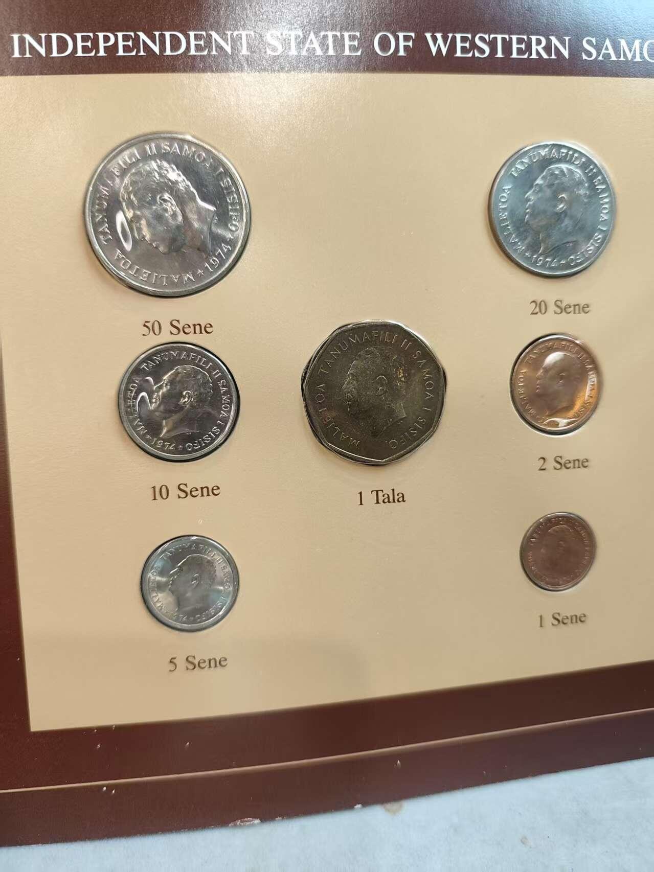 G&W世界散币，银币处理专场（第45场） 富兰克林-萨摩亚7枚套